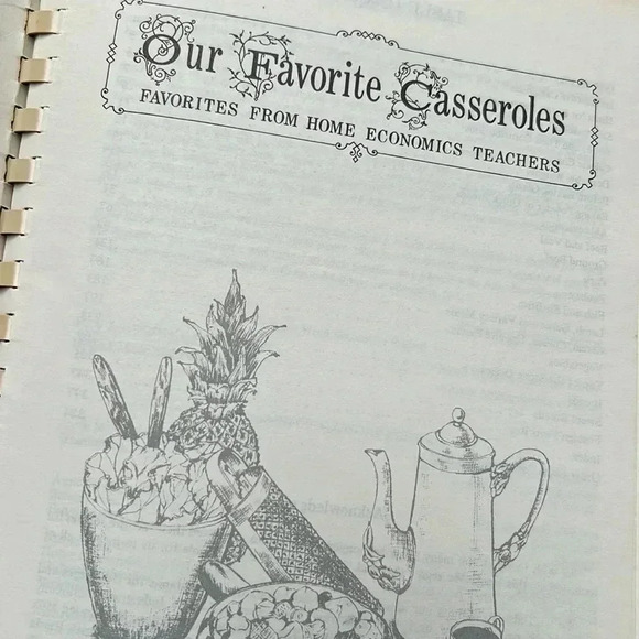 Vintage Our Favorite Casseroles Cookbook Recipes Home Ec Teachers Cookbook 1969 - Picture 5 of 12